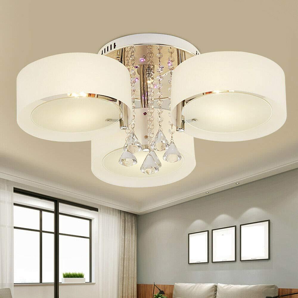 Lampe suspendue Crystal - Plafonnier - Lustre - Dimmable - LED - Pour  cuisine ou salon
