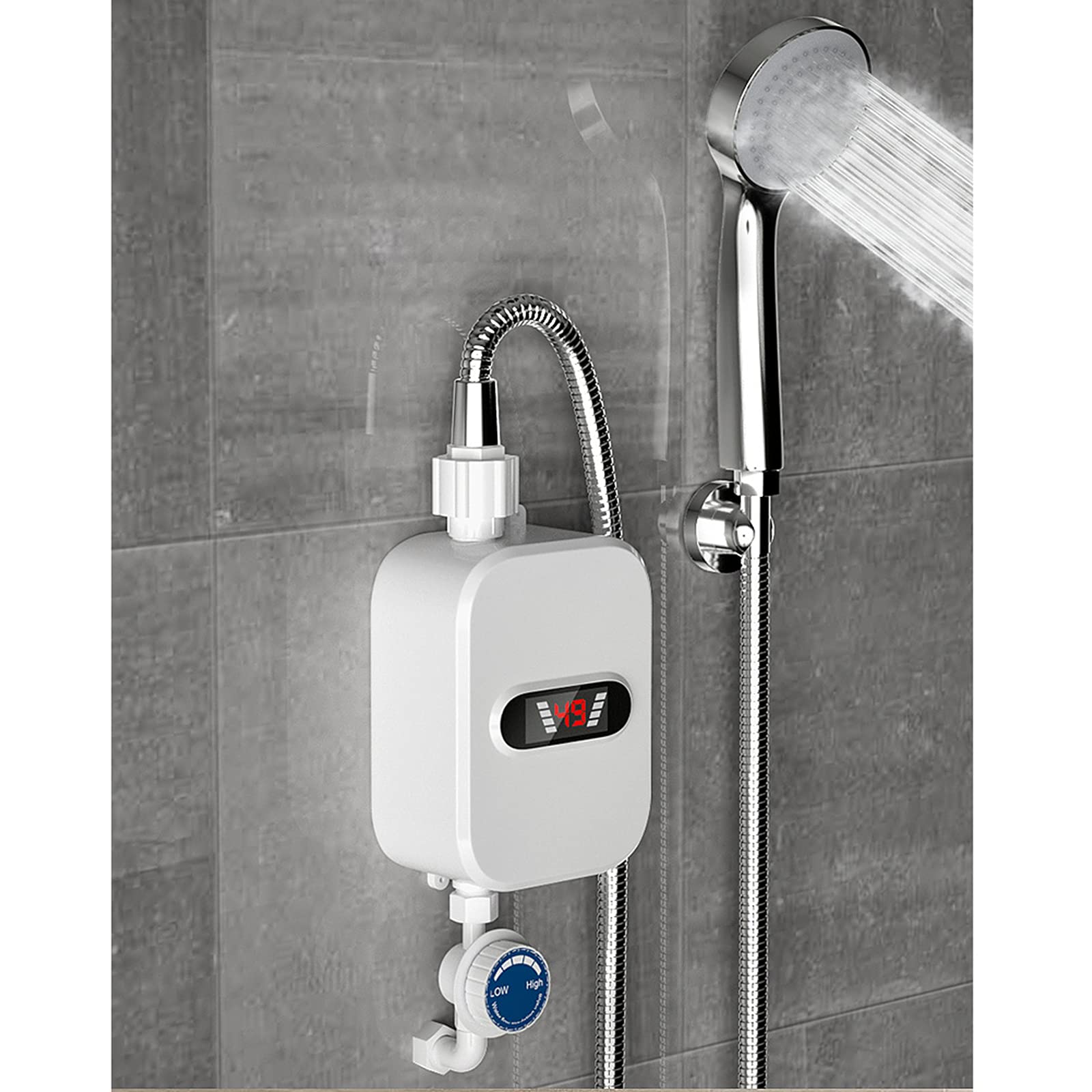 3000w Mini chauffe-eau 110v électrique sans réservoir Chauffe-eau  instantané Thermostatique Système de chauffage de lavage pour la salle de  bain de cuisine à la maison (blanc) Caractéristique