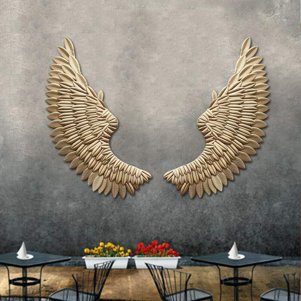 Cadre de porte en forme d'ange gauche et droite - Sculpture murale en forme  d'ailes d'ange - Décoration vintage shabby chic - Figurines angéliques