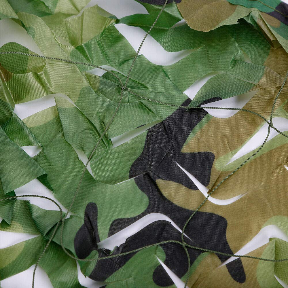 Filet Camouflage Léger Filets Pare-Soleil Vert Jungle avec Grille